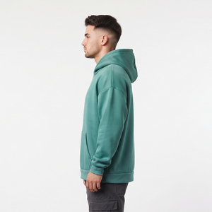 Sudadera con Capucha Holgada de Poliéster para Hombre, Estilo Casual, 100% Poliéster, Corte Holgado, Sudadera Oversize para Hombre - Product Image 3