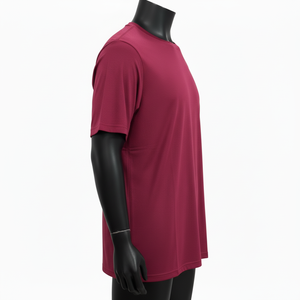T-shirt décontracté à col rond en coton respirant, style streetwear, qualité supérieure, mode masculine, manches courtes, couleur unie, coupe ajustée - Product Image 5