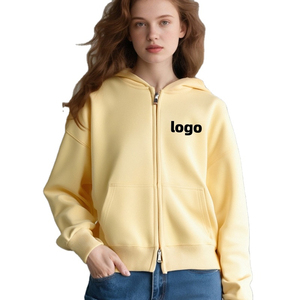 Lilac Oversized Hoodie Women Cotton Knitted Chenille Logo Custom <b>Trendy</b> <b>Hoodies</b> for Women - Product Image 1
