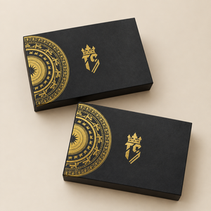 Caja de Regalo Rígida de Lujo con Estampado en Dorado Personalizado, Patrón de Tambor Bronceado, Cierre Magnético, Caja de Empaque para Regalos Corporativos Vietnam M - Product Image 2