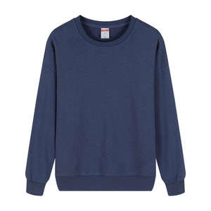 เสื้อสเวตเชิ้ตคอกลมโอเวอร์ไซส์ทรงหลวมสำหรับผู้ชาย ผ้าฝ้าย 100% หนานุ่ม สีส้มไหม้ สไตล์สตรีทแวร์ - Product Image 2