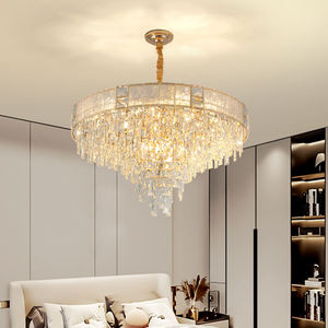 Lustre LED en cristal de luxe, best-seller, pour chambre et salon, avec fonction dimmable, disponible à la vente - Product Image 3