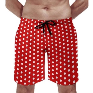 Nouveauté été : Short de bain décontracté pour homme et enfant, imprimé 3D à petits pois, avec cordon de serrage, style mode et cool - Product Image 3