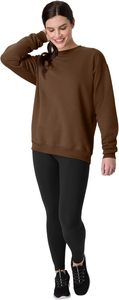 Men's <b>Black</b> <b>Crew</b> <b>Neck</b> <b>Sweatshirt</b> Oversized Fit 100% Cotton Knitted Pullover With Front Logo Print Casual Autumn Wear - Product Image 6
