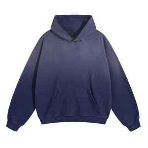 Sudaderas con Capucha para Hombre, Estilo Moderno, Lavado Ácido, 100% Algodón, Impermeables para Invierno, Uso Casual, Diseño de Logotipo Personalizado, MOQ Bajo - Product Image 4