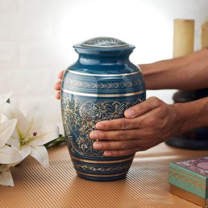 Adult cremation urns <b>for</b> human <b>ashes</b> Aluminum Cremation Urn <b>for</b> Human <b>Ashes</b> Adult Size Butterfly Design Memorial Funeral <b>Ash</b> - Product Image 3