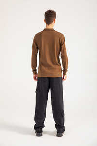 Polo T-shirt homme été décontracté à manches courtes OEM/ODM, 100% coton, coupe ample, logo imprimé personnalisé. - Product Image 3