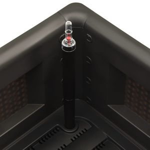 Bac à fleurs surélevé en polypropylène anthracite 39,4x16,9x13,0 pouces - Product Image 5