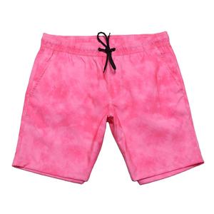 Pantalones Cortos Personalizados para Hombre con Estampado Tie Dye Rosa, Casuales, con Cordón Ajustable, Cintura Elástica, para Playa, Secado Rápido, Moda Urbana de Verano - Product Image 1