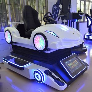 Machine d'arcade de course de supercars VR 9D haut de gamme, simulateur de conduite à mouvement complet avec volant et éclairage LED - Product Image 4