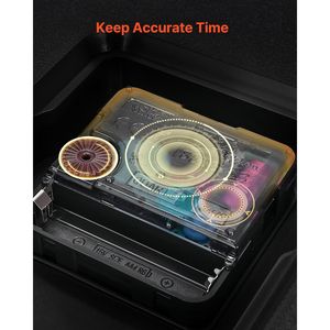 นาฬิกาแขวนผนังแบบใช้แบตเตอรี่ ขนาด 20 นิ้ว ตัวเลขโรมัน เงียบสงบ คลาสสิก ตกแต่งห้องนั่งเล่น พร้อมคุณสมบัติไม่ส่งเสียงติ๊ก - Product Image 3