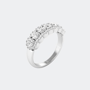 Anillo Elegante de Plata de Ley 925 con Diamante Cultivado en Laboratorio, Corte Brillante Redondo, para Mujer, Anillo de Boda de Lujo, Certificado IGI SGL, 1.00ctw - Product Image 1