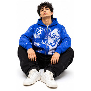 Sudaderas con Capucha de Alta Calidad para Invierno, con Estampado Puff, Hombros Caídos, 100% Algodón, Cómodas, con Patrón Sólido - Product Image 4