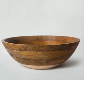 Bols de service modernes jetables en bois de manguier et d'acacia, artisanaux, pour salades, vaisselle de fête, prix de gros usine, fabriqués en Inde - Product Image 5