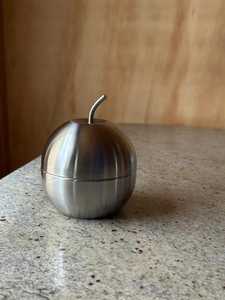 Stainless Steel Food <b>Container</b> Round Polished Minimalist Kitchen Tableware Durable Storage Jar apple shape luxury type - Product Image 5