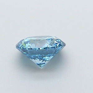Diamant CVD de laboratoire taille ronde, 1,09 carat, couleur bleu vif fantaisie, clarté VS2, polissage excellent, pierre brute de qualité supérieure pour bague - Product Image 2