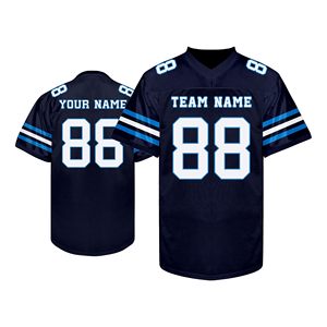 Professional American Football team jersey 100% Polyester Custom player name Quick dry Logo embroidery Supplier - Product Image 3