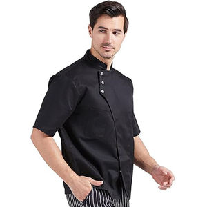 Broderie personnalisée du logo, broderie personnalisée, uniforme de chef professionnel, cuisine, restaurant, hôtel, café, bar, personnel, polyester respirant - Product Image 3