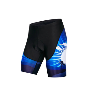 Shorts de cyclisme pour hommes, noir et bleu, rembourrés, pantalons de vélo, bas de tenue pour l'entraînement cycliste, vêtements de sport pour le cyclisme en plein air, pour vélo de route - Product Image 5