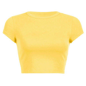 Women's 100% Cotton Baby Tee Fitted Heavy Cotton Thick T <b>Shirt</b> <b>Y2K</b> Streetwear Premium Basics Plain Top Custom OEM Wholesale - Product Image 2