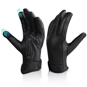 Gants de motocross à doigts entiers avec coutures renforcées, intérieur doux et confortable, antidérapants, avec fermeture auto-agrippante pour une utilisation en extérieur en hiver - Product Image 1