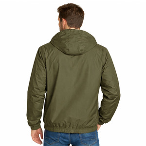 Chaquetas para Hombre, Ligeras, con Capucha, Cortavientos, Color Verde Oliva, Chaqueta para Exteriores Resistente al Agua, Proveedor de Marca Privada con Logotipo Personalizado - Product Image 2