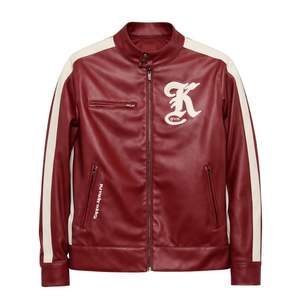 Chaqueta de Carreras con Rayas Kappa Alpha Psi, Ropa de Fraternidad Griega Krimson con Diseño Audaz, Comodidad Premium y Estilo Atlético - Product Image 4