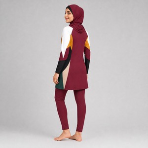 Ensemble de bikini modeste pour femmes, maillot de bain deux pièces à manches longues, séchage rapide, protection solaire, vêtements de plage - Product Image 6