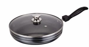 Sartén Antiadherente con Tapa de Acero Templado – Sartén de Acero Resistente y Fácil de Limpiar con Tapa para Cocinar a Diario - Product Image 2