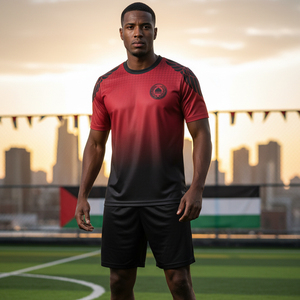 Camiseta de fútbol de Palestina en colores tradicionales, diseño personalizado, uniforme de fútbol sublimado para hombres y niños - Product Image 6