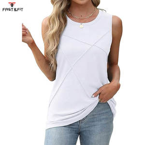 Camiseta Deportiva sin Mangas para Mujer, Tejida, Transpirable, de Secado Rápido, 100% Algodón, para Correr - Product Image 3