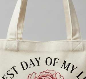 Bolsos Tote de Lona Casuales y Elegantes para Mujer, Marca Luxe Enterprises 2026, Diseño Plegable con Cremallera, Impresión Digital Personalizada por Transferencia Térmica - Product Image 3