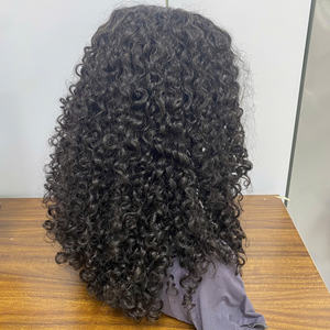 Burmese Curly Natural Black 1B <b>Color</b> High Quality Raw Vietnamese Human <b>Hair</b> <b>Extensions</b> - Product Image 4