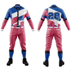Uniformes de baseball et de softball unisexes pour jeunes hommes, maillots personnalisés cousus, broderie sublimée, respirants, tailles plus grandes - Product Image 1