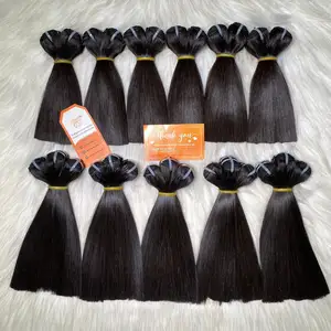 Available Black Bone Straight Human Hair Extension For Making Wig In Africa, Europe, America Market