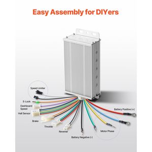 Kit de Motor Eléctrico sin Escobillas de 500W, 48V, 2700rpm, Controlador de Alta Velocidad para Go Karts, Bicicletas Eléctricas, Motocicletas y Scooters - Product Image 6