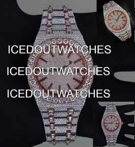 Montre de luxe pour homme en moissanite sertie de diamants, automatique, style hip-hop - Product Image 2