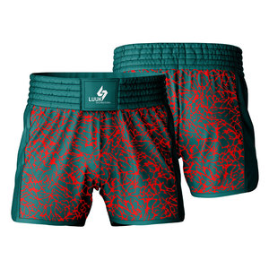 Shorts de Muay Thai sublimés pour hommes, logo personnalisé, séchage rapide, respirants, vêtements de combat de kickboxing, shorts d'entraînement, vente en gros OEM - Product Image 4