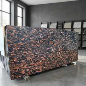 Premium Brazil Brown Granite Slab Natural <b>Stone</b> Polished Surface Luxury Building Material For Kitchen Countertop Flooring - Product Image 3