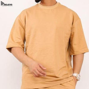 Nouveauté : Ensemble formel tricoté respirant pour homme, été, 100 % coton, t-shirt et short de sport - Product Image 2