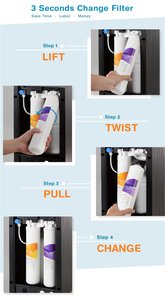 Filtre à eau par osmose inverse de bureau intelligent pour la maison, 50 GPD, avec écran de surveillance TDS - Product Image 4