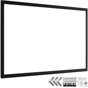 Schermo per Proiettore 4K HD da 100 Pollici con Cornice in Alluminio, Montaggio a Parete e Telaio Fisso (Tessuto PET) - Product Image 1