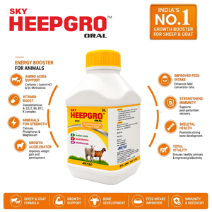 HeepGrow : Complément multivitaminé, multiminéral et acides aminés pour l'optimisation de la croissance des moutons et des chèvres, favorisant le gain de poids. |   Pack : 5 litres - Product Image 4