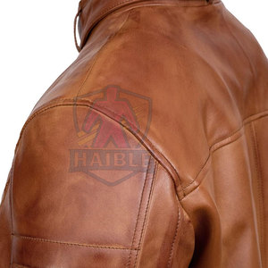 เสื้อแจ็คเก็ตมอเตอร์ไซค์หนังสำหรับผู้ชายแบบสั่งทำแบรนด์ส่วนตัว ระบายอากาศได้ดีสำหรับฤดูหนาว คุณภาพสูง กันน้ำ เหมาะสำหรับเล่นกีฬา - Product Image 4