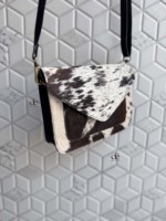 Sac bandoulière élégant en cuir de vachette véritable, nouvelle collection, motif western bohème, sac multi-usages pour femme