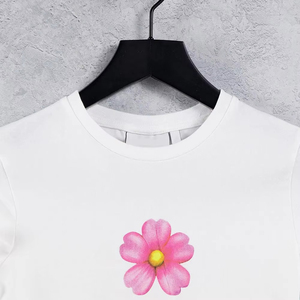 Camiseta Corta Informal de Manga Corta para Mujer, Transpirable, con Cuello Redondo, Camiseta Corta de Primavera - Product Image 4