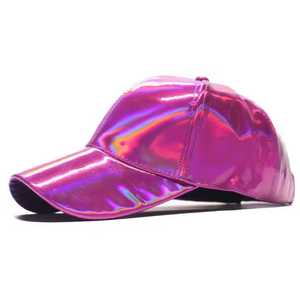 Holographic <b>Baseball</b> <b>Cap</b> Unisex Adjustable Fashion Hat Breathable Polyester Spring Summer Casual Wear - Product Image 1