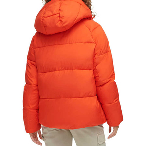 New Best Selling <b>Women</b> Puffer <b>Jackets</b> Crop Style Long Collar Full Sleeves Blue Color Wholesale Rate Customization Cheap Price - Product Image 3