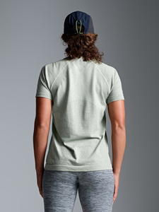 Camiseta de Cuello Redondo para Mujer, Corte Ajustado, Manga Corta, Básica, Lisa, Informal, Suave y Cómoda para Uso Diario - Product Image 3