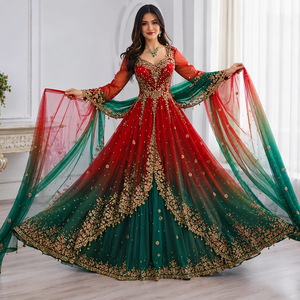 Luxury Embroidered Anarkali Gown Women <b>Designer</b> Party Wear Floor Length Pakistani Suit Wedding Reception Fancy Ethnic Dress - Product Image 6